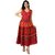MAHIMA FAB Traditional Paisley printed Cotton Stitched Gown For Women's Maxi Long Dress Combo (Free Size)