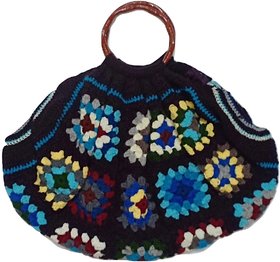 Handmade Crochet Round handle handbag