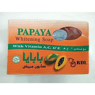 Rdl Whitening Papaya Skin Whitening Beauty Soap 135g (pack of 2)