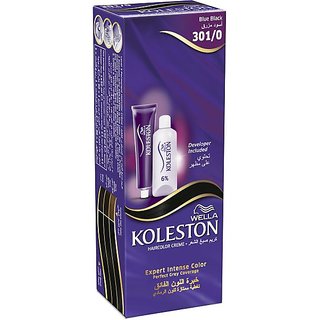 Imported Wella Koleston Color Cream Blue Black - 301/0 (100ml) Imported Wella Koleston Color Cream Blue Black - 301/0 (100ml)