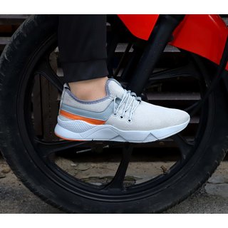 Buy Leegalaxy White Running Shoes For