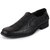 Fausto Men's Black Plus Size Genuine Leather Formal Daily Wear Slip On Shoes (Size 10-13)