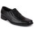 Fausto Men's Black Plus Size Genuine Leather Formal Summer Slip On Shoes (Size 10-13)