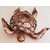 Home Artists Tortoise Handicraft Showpiece for Good Luck/Vastu (Kachhua/Turtle) (Color Golden, Length 22 cm)