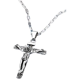                       CEYLONMINE Jesus Cross Pendant sterling Silver Original For Boy                                              