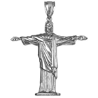 Jesus Cross Pendant Silver Plated Original Pendant Locket by Ceylonmine Jesus Cross Pendant Silver Plated Original Pendant Locket by Ceylonmine