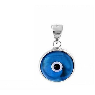                       CEYLONMINE Multicolour Evil Eye Tortoise silver Pendant for Protection for Men and Women                                              
