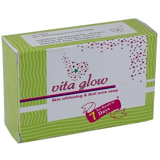                       Vita Glow Skin Whitening  Anti- Acne Soap 135g Pack of 5                                              