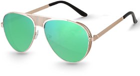 Kanny Devis Importad Green Aviator Sunglasses