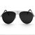 Kanny Devis Importad Silver Black Aviator Sunglasses