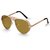 Kanny Devis Importad Brown Aviator Sunglasses