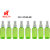 Harsh Pet 100ml Empty Refillable Reusable Mist Spray Round Green Bottle Set of 8