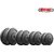 Sporto Fitness Rubber 30 Kg Home Gym Set with One 3 Ft Curl+One 5 Ft Plain Rod and One Pair DRods Comes with 8 IN 1Bench