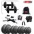 Ironlife Fitness Rubber 90 Kg Home Gym Set with 3 Ft Curl+5 Ft Plain Rod and One Pair DRods Comes with 8 in 1 Bench