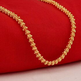 Gold Plated Designer Chain Gents  Ladies Style Unisex Real Gold Look Daily Wear