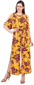 FATFISH Full Lenght  Floral Print jumpsuit For Women