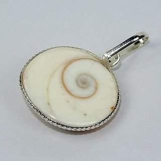                       gomati chakra pendnat natural  original stone silver pendant for unisex                                              