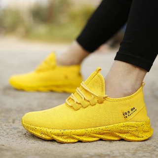 yellow casual shoes for men