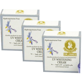 Dr James Whitening Cream with UV Protection - 4g (Pack Of 3)