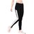 RDS Wear Women Black Track Pant with Sides Colour White