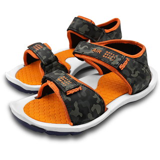 Sketchfab Orange Slip on Sandals For Men