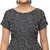 Saadhvi Black Crepe Polka Dot Print Stitched Dress