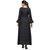 Saadhvi Black Crepe Abstract Print Stitched Dress