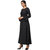Saadhvi Black Crepe Abstract Print Stitched Dress