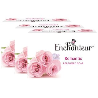                       Enchanteur Romantic Perfumed Soap - 125g (Pack Of 3)                                              
