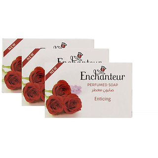 Enchanteur Enticing Perfumed Soap #Imported - 125g (Pack Of 3) Enchanteur Enticing Perfumed Soap #Imported - 125g (Pack Of 3)