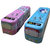 Metal String Operated Bus Pencil Box for School with Pull Back and Wheels (Multi color)