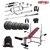 Ironlife Fitness Rubber 40 Kg Home Gym Set with 3 Ft Curl 5 Ft Plain Rod and One Pair DRods Comes with 5 in 1 Bench
