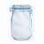 Brand World Jar Bottle Shaped Stand up Pouch, Jar Zipper Bags Seal Fresh Food Storage Bag for Cookies (Pack of 5)