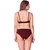 Women's Maroon cotton  Lace, Stylish, Fashionable , comfortable Bra panty set ( Pack of 1) Lingerie set