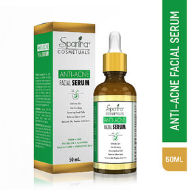 Spantra Anti Ance Facial Serum for Pimple and Ance prone Skin, Repairs Skin Damage and treats Skin against Acne,50ML
