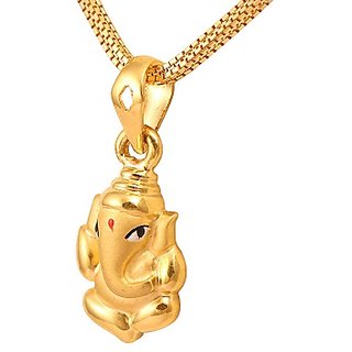 Designer Religous Gold Plated Pendant(Locket)Ganesha Pendant for Men Women Designer Religous Gold Plated Pendant(Locket)Ganesha Pendant for Men Women