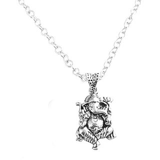                       Designer Religous Pure Silver Pendant(Locket)Ganesha Pendant for Men  Women                                              
