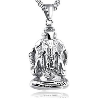                       CEYLONMINE- Sterling Silver Ganesh JI Pendant Beautigul And Stylish Ganpati Pendant.                                              