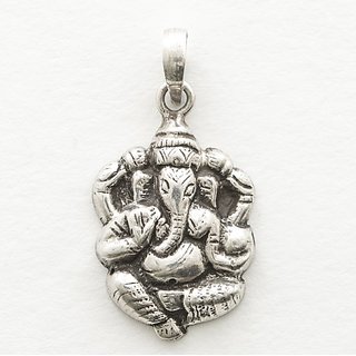                       92.5 Sterling Silver Vighna Ganesh ji Pendant For Men  Women BY CEYLONMINE                                              
