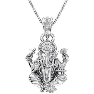                       Ganesh Pendant for Women ,Men And Kids Pendant In Sterling silver Metal BY CEYLONMINE                                              