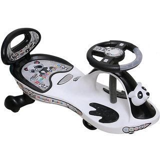                       'OH BABY'' BABY PANDA MAGIC CAR WITH BLACK AND WHITE RIDE ON CAR WITH LIGHT AND MUSIC WITH BACK SUPPORT 80 KG WEIGHT CAP                                              