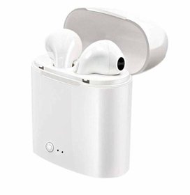 Innotek i7s Twin In the Ear Bluetooth Wireless Earphones with Mic Wireless Bluetooth Earphone Mini Twin Portable  White