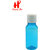 Harsh Pet 50mL Empty Refillable Fliptop Round Blue Bottle Set of 16