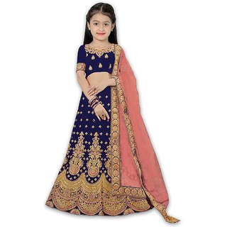 Buy Femisha Creation Blue Satin Heavy Work Kids Girls Semi Stitched Lehenga Choli It S 3 15 Years Girls Online Get 72 Off Go for a lehenga choli set in the one colour for a friend's mehendi or a family gathering and team it up with some quirky jewellery to match. femisha creation blue satin heavy work kids girls semi stitched lehenga choli it s 3 15 years girls