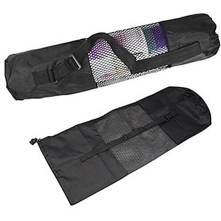 Webshoppers - Yoga Bag mat Carry Exercise mat Carrying Cover with Strap - Black