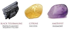 Swastik Crystals Tumble Stone Workplace Zen Kit For Vastu / Fengshui
