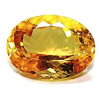                       CEYLONMINE yellow topaz 7.25 ratti original  unheated gemstone topaz for astrological purpose                                              