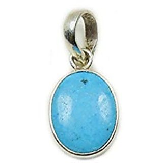 Firoza Pendant Natural 5 Ratti Turquoise Stone Astrological Lab Certified - Ceylonmine Firoza Pendant Natural 5 Ratti Turquoise Stone Astrological Lab Certified - Ceylonmine