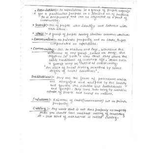 Buy Mahapatra Sir Sociology Optional Handwritten Class Notes 2019-2020