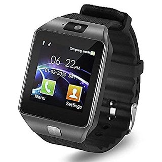 DZ09 smartwatch Supports All Android and Apple iPhone Smartphones Black By